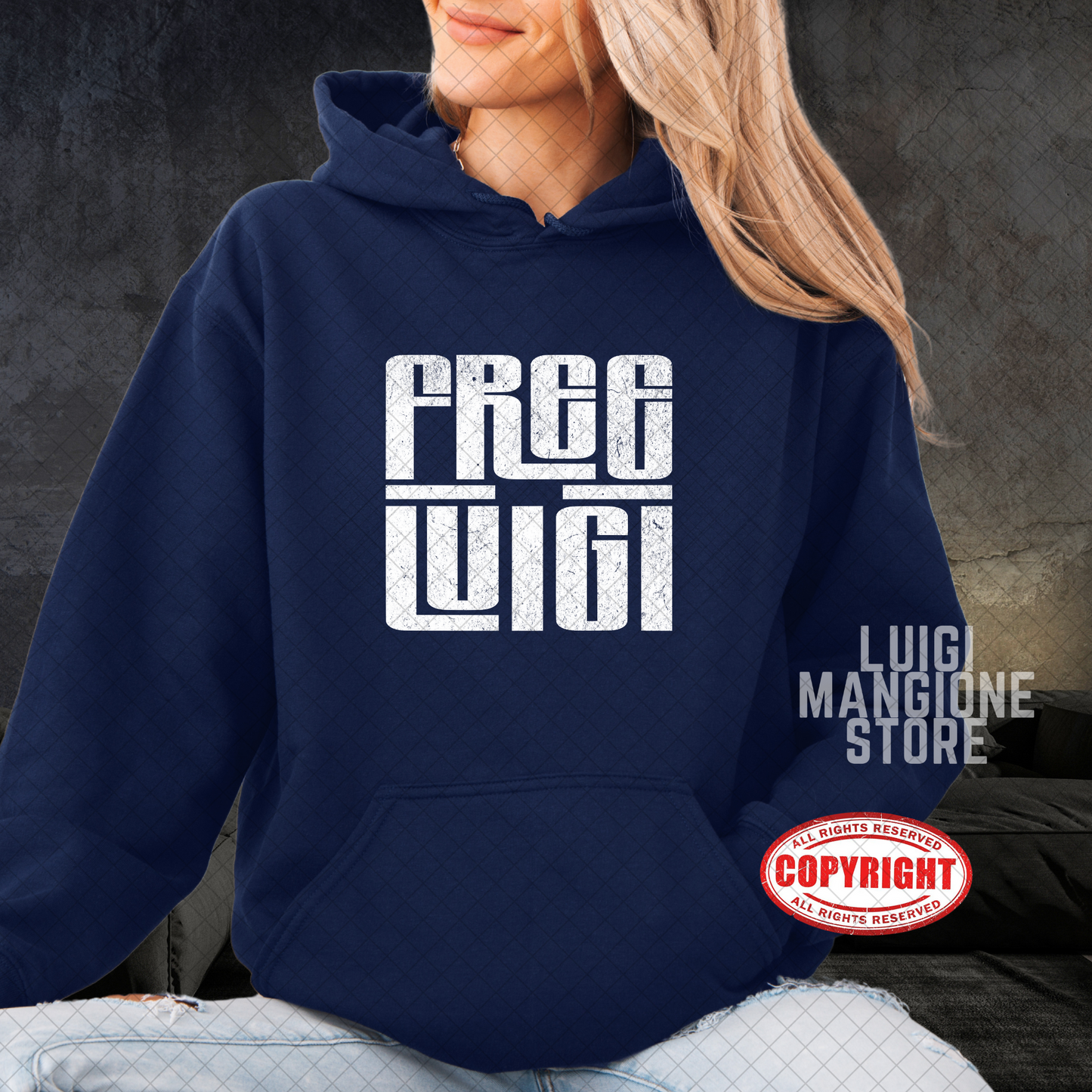 Sudadera con capucha de Luigi Mangione