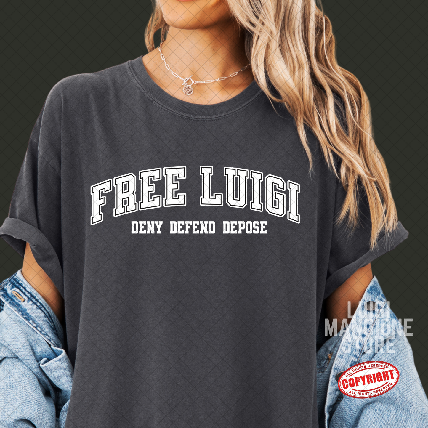 T-shirt Luigi Mangione - T-shirt unisex Premium Comfort Colors