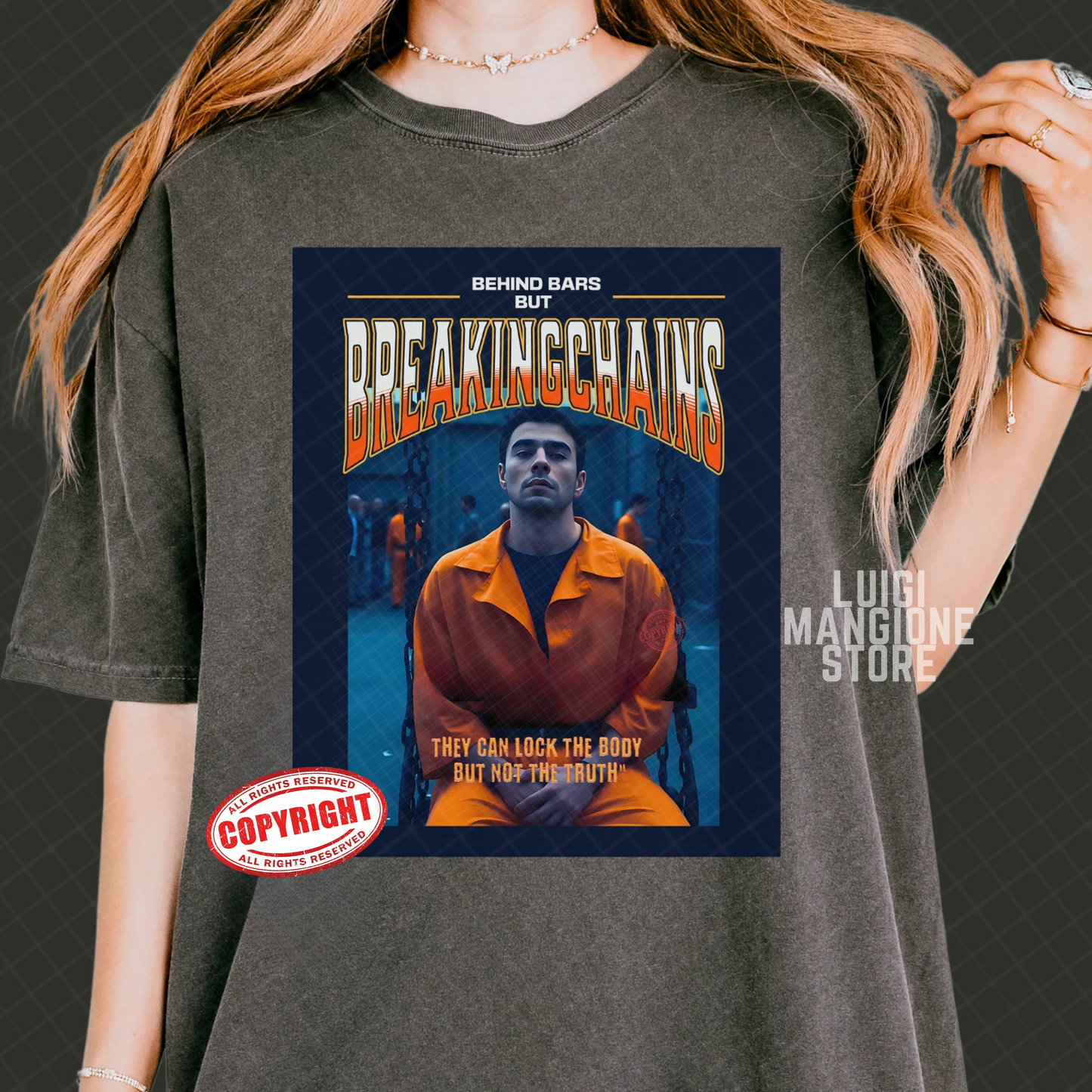 T-shirt Luigi Mangione - T-shirt unisexe Premium Comfort Colors