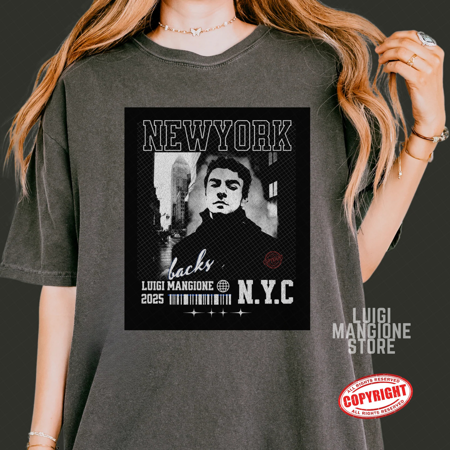 T-shirt Luigi Mangione - T-shirt unisex Premium Comfort Colors