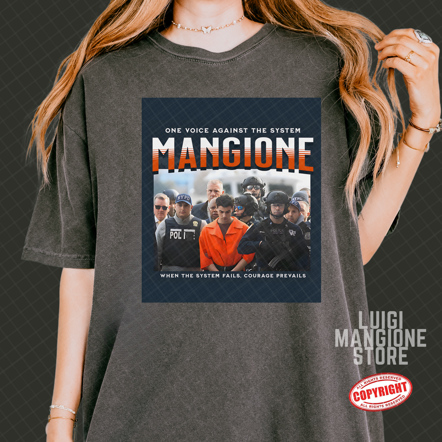 T-shirt Luigi Mangione - T-shirt unisex Premium Comfort Colors