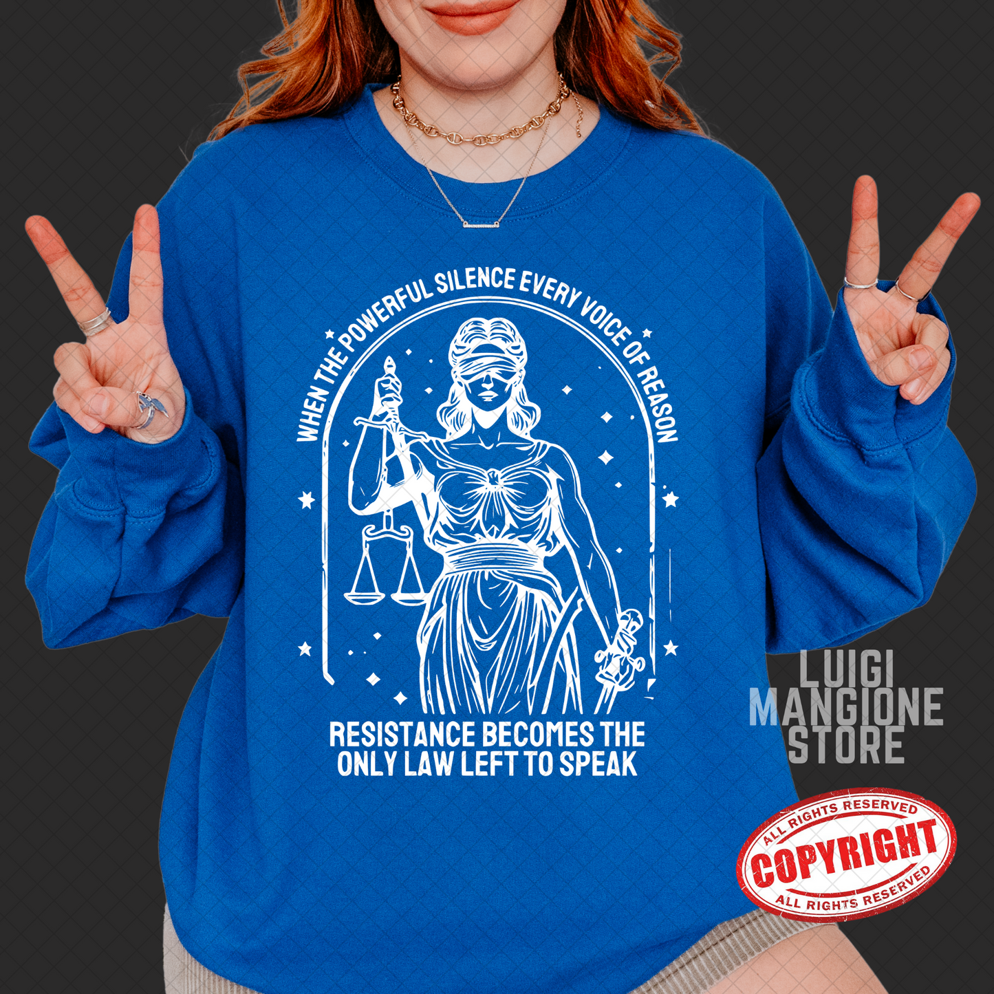 Felpa Lady Justice