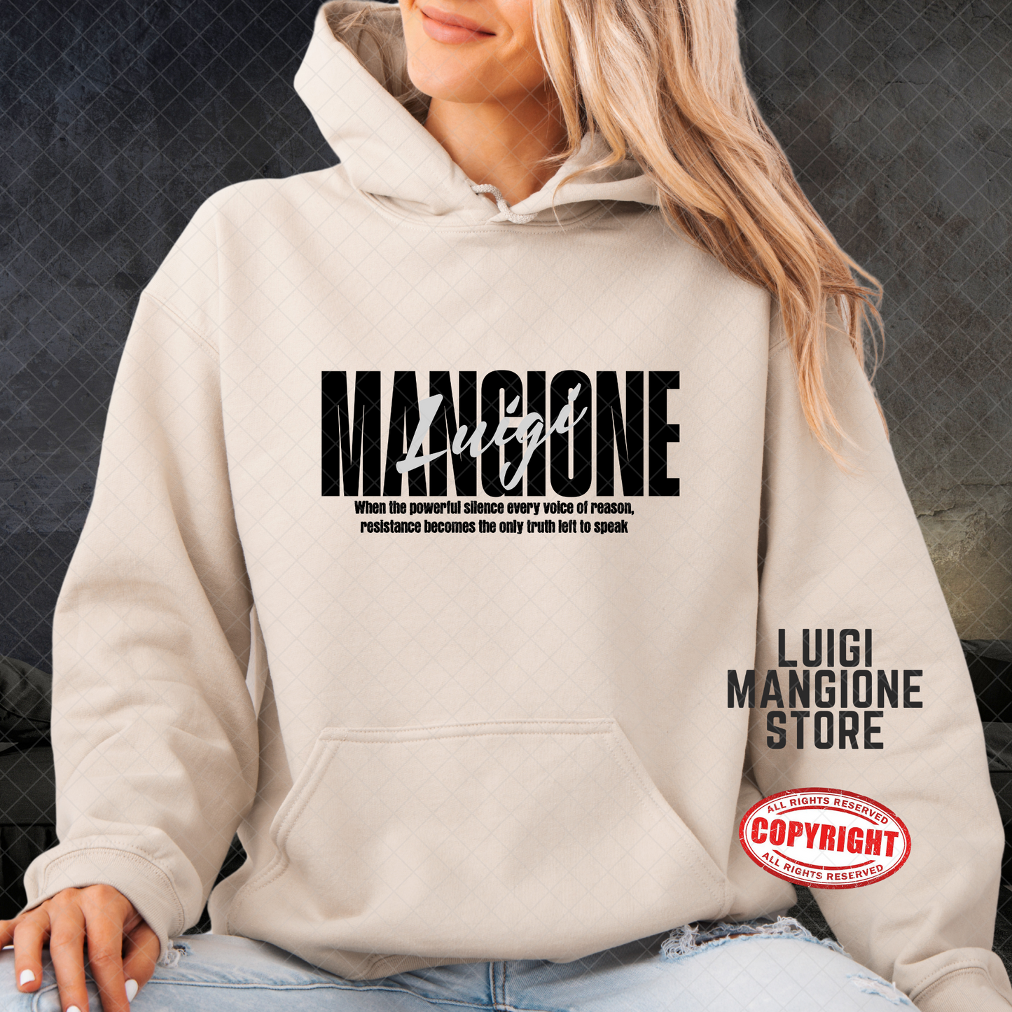 Sweat à capuche Luigi Mangione