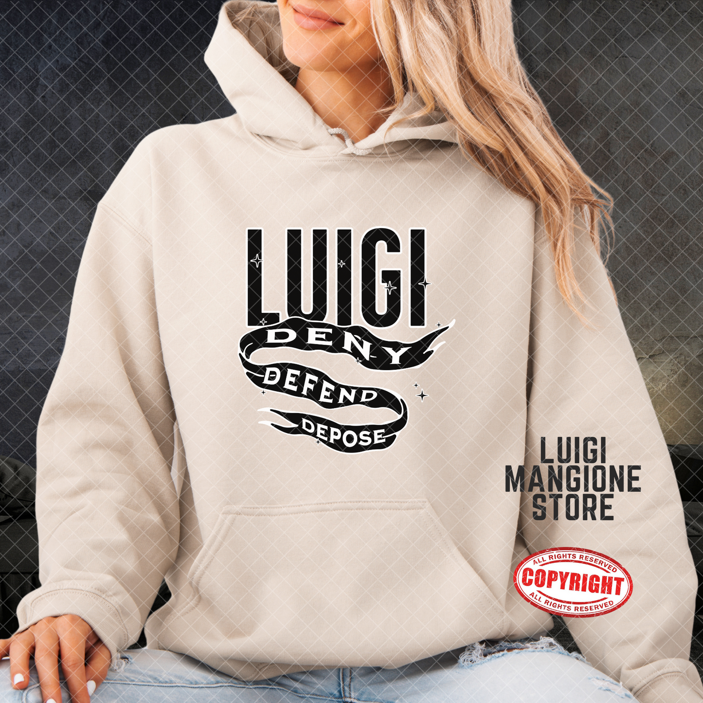 Felpa con cappuccio Luigi Mangione