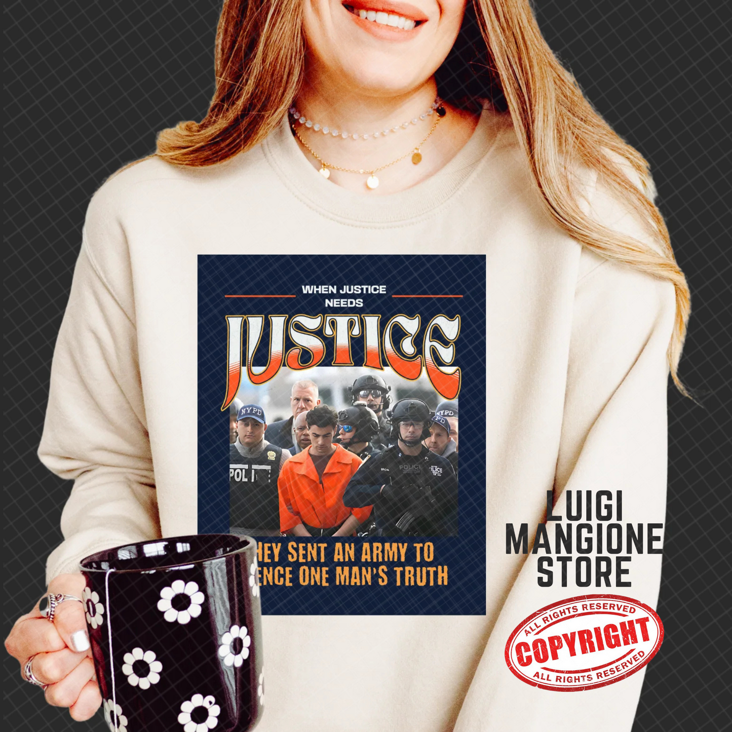 Sweat-shirt Luigi Mangione