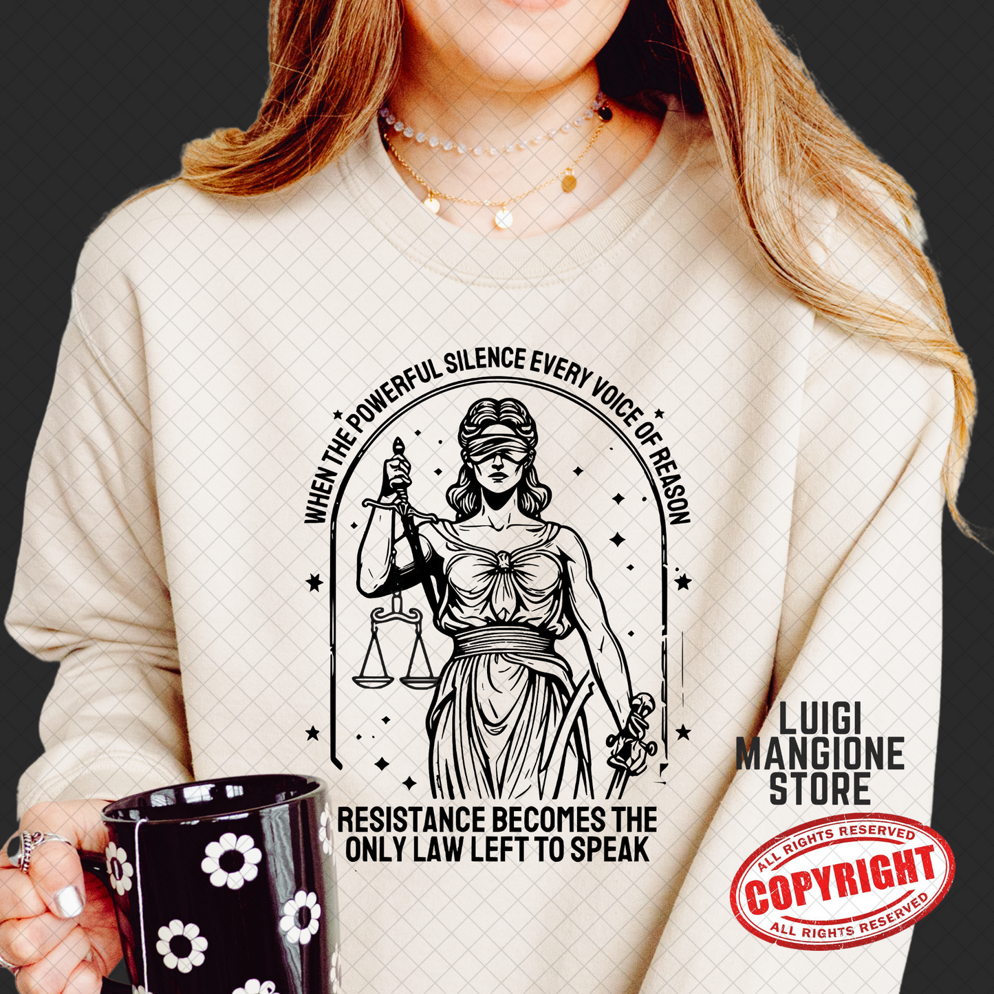 Felpa Lady Justice