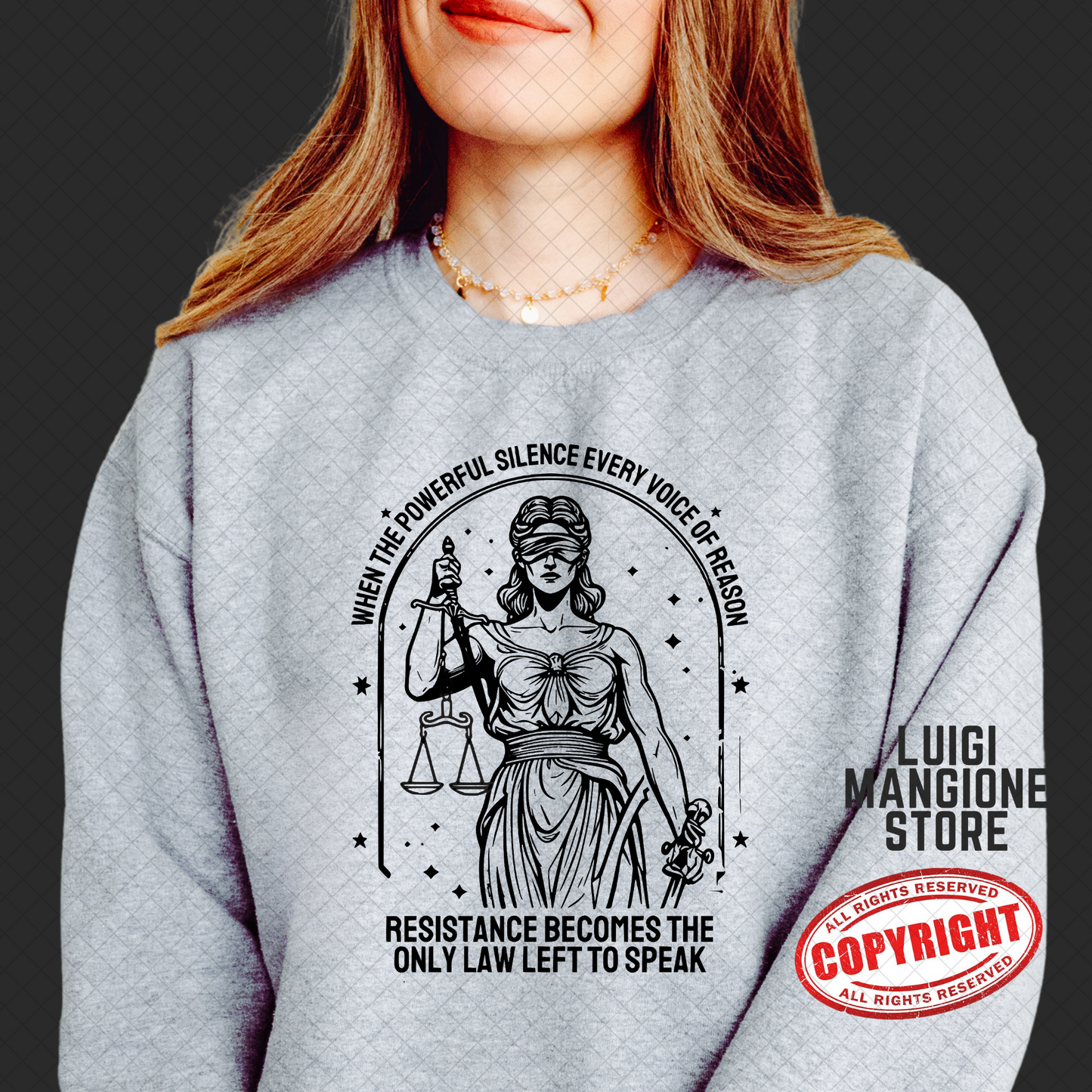 Felpa Lady Justice