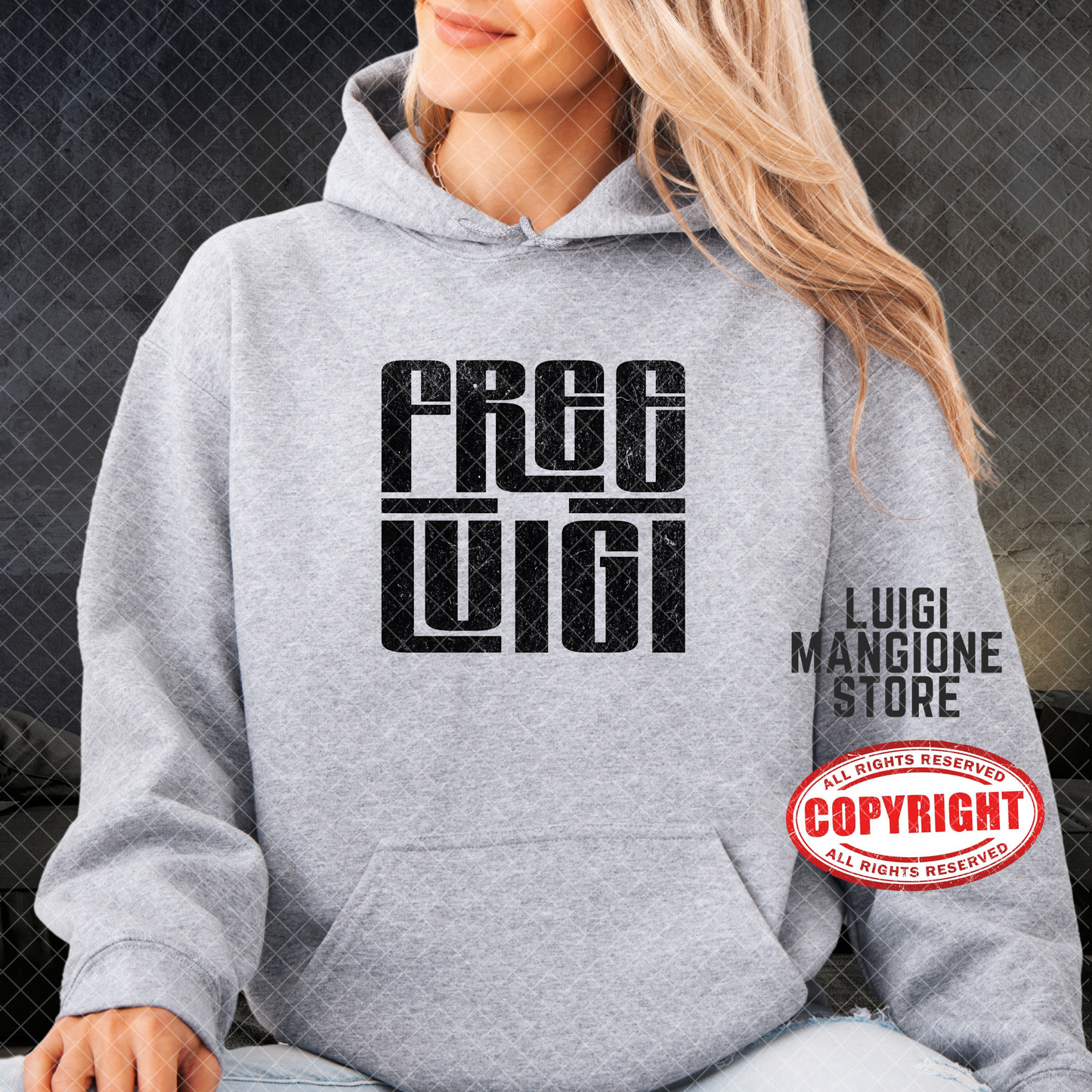 Sudadera con capucha de Luigi Mangione
