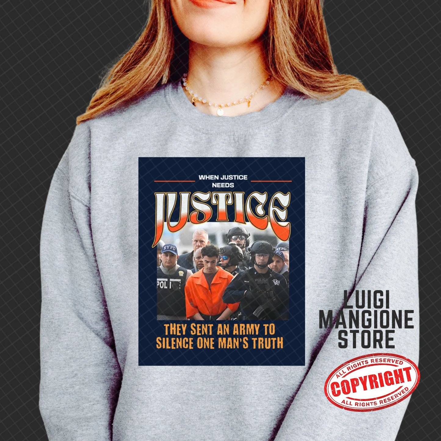 Sweat-shirt Luigi Mangione