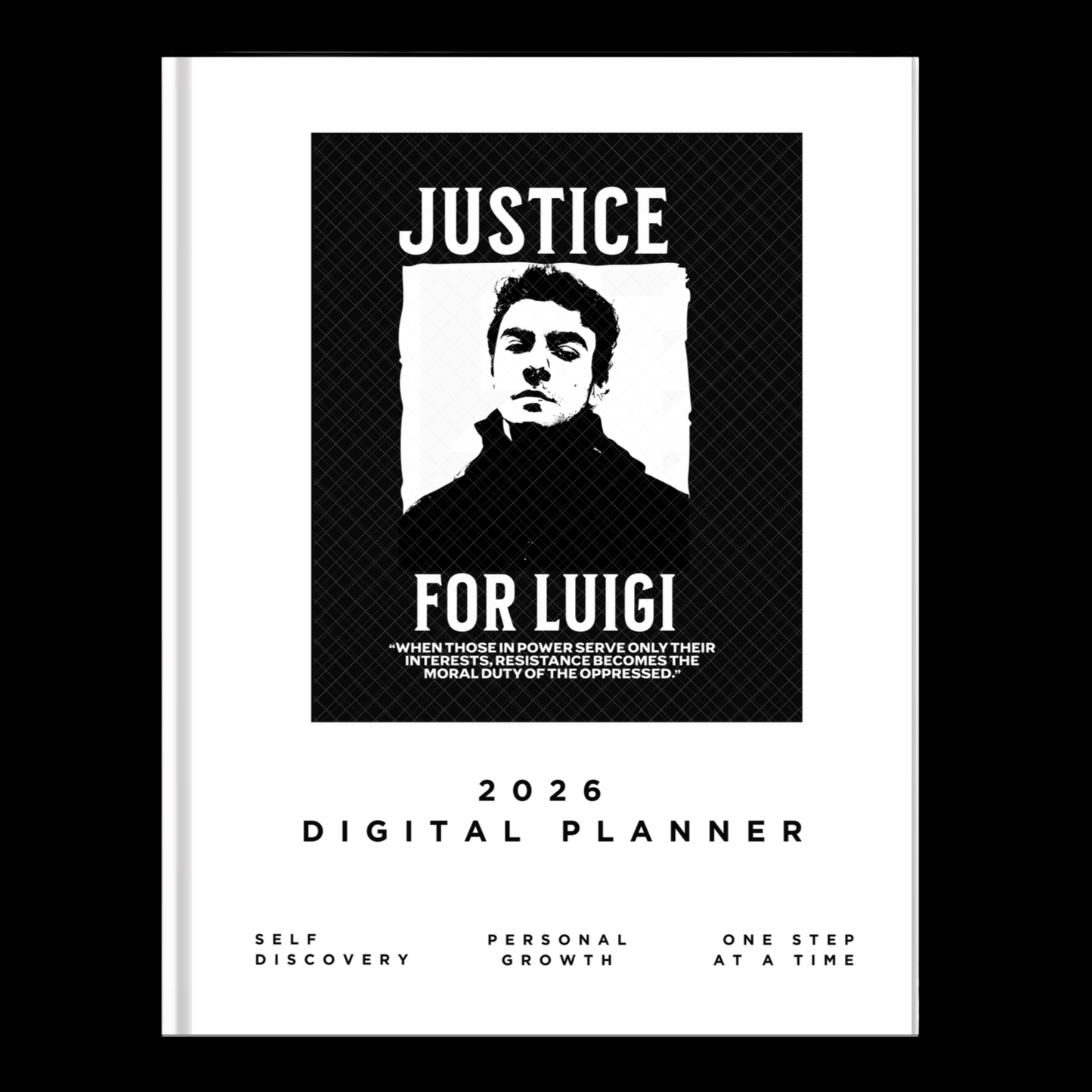 2026 Luigi Mangione Digital Daily Planner & Journal (Hyperlinked PDF – 750+ Pages)