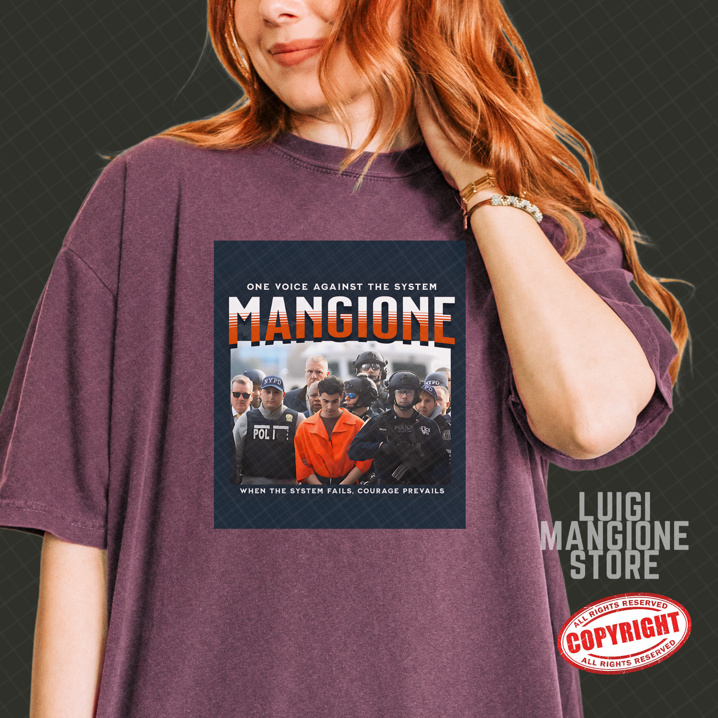 T-shirt Luigi Mangione - T-shirt unisex Premium Comfort Colors
