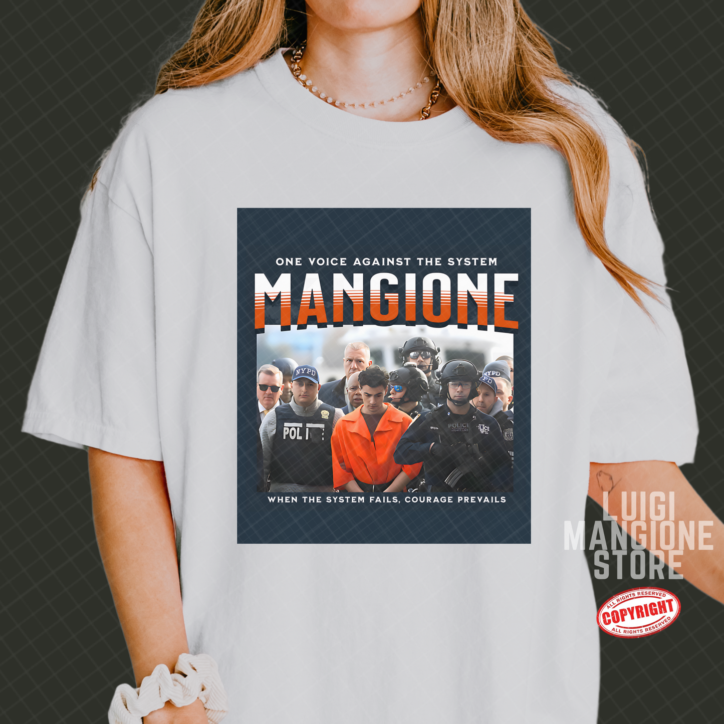 T-shirt Luigi Mangione - T-shirt unisex Premium Comfort Colors