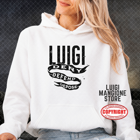 Felpa con cappuccio Luigi Mangione