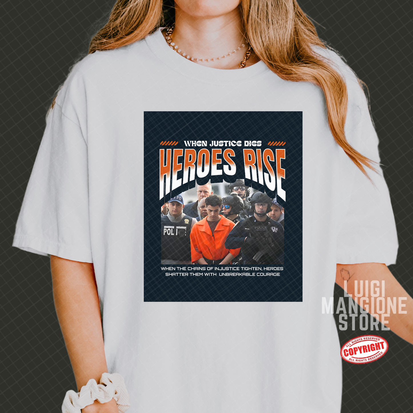T-shirt Luigi Mangione - T-shirt unisex Premium Comfort Colors