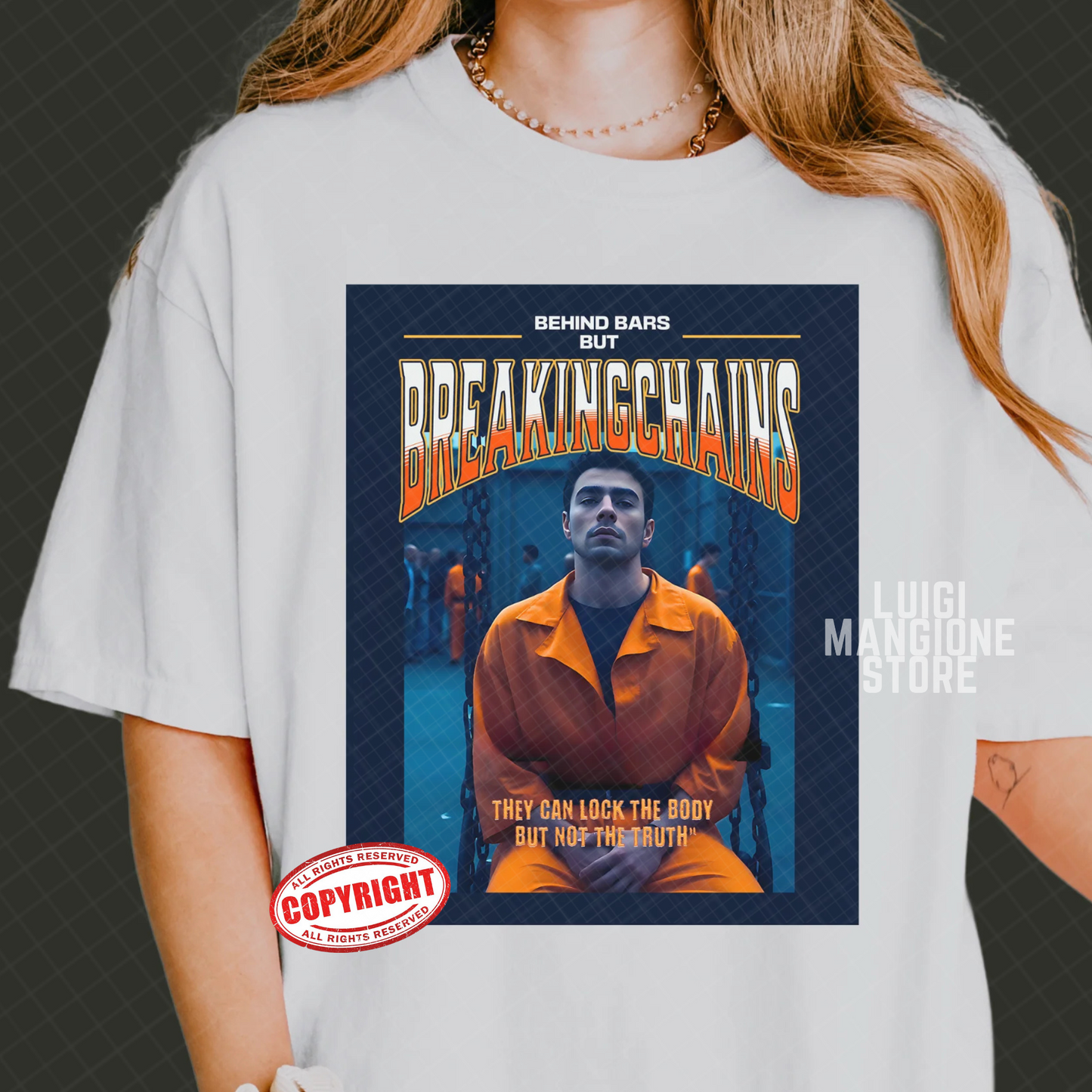 T-shirt Luigi Mangione - T-shirt unisexe Premium Comfort Colors