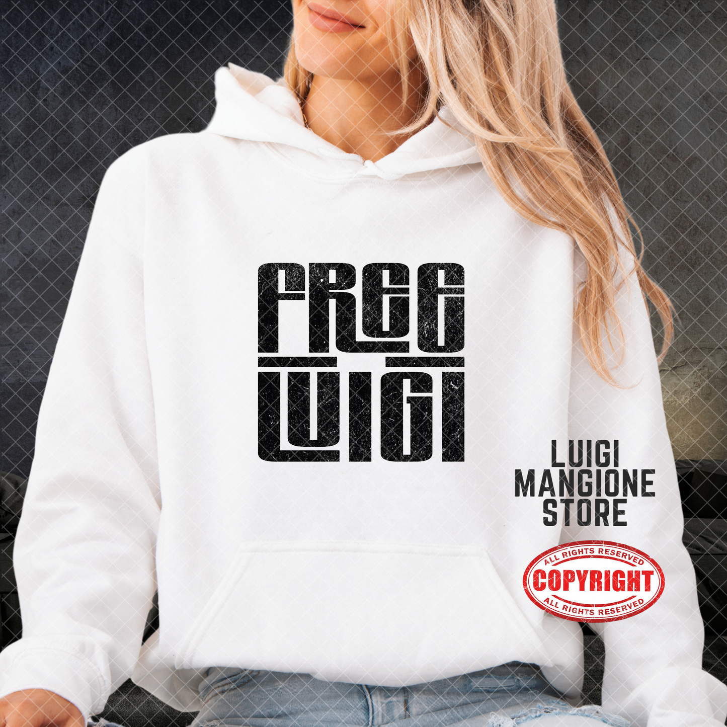 Sudadera con capucha de Luigi Mangione