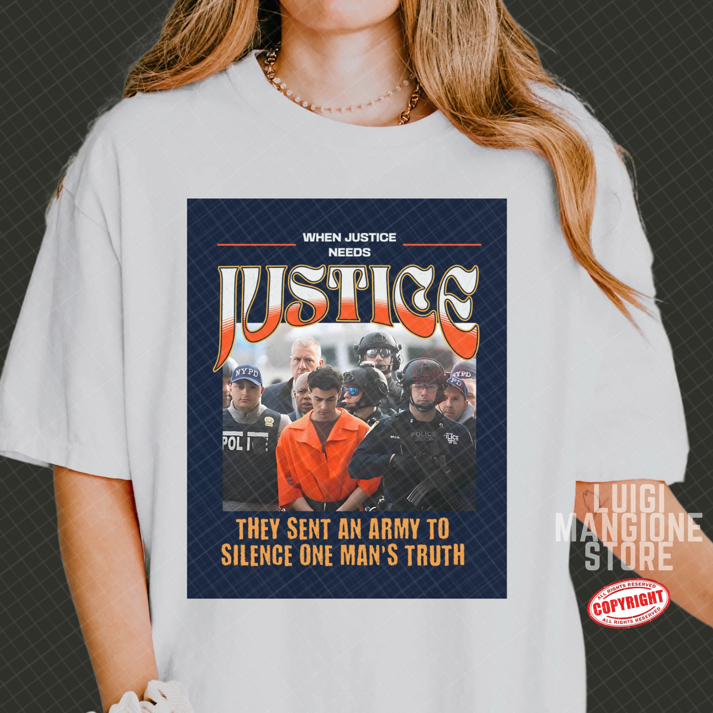 T-shirt Luigi Mangione - T-shirt unisex Premium Comfort Colors