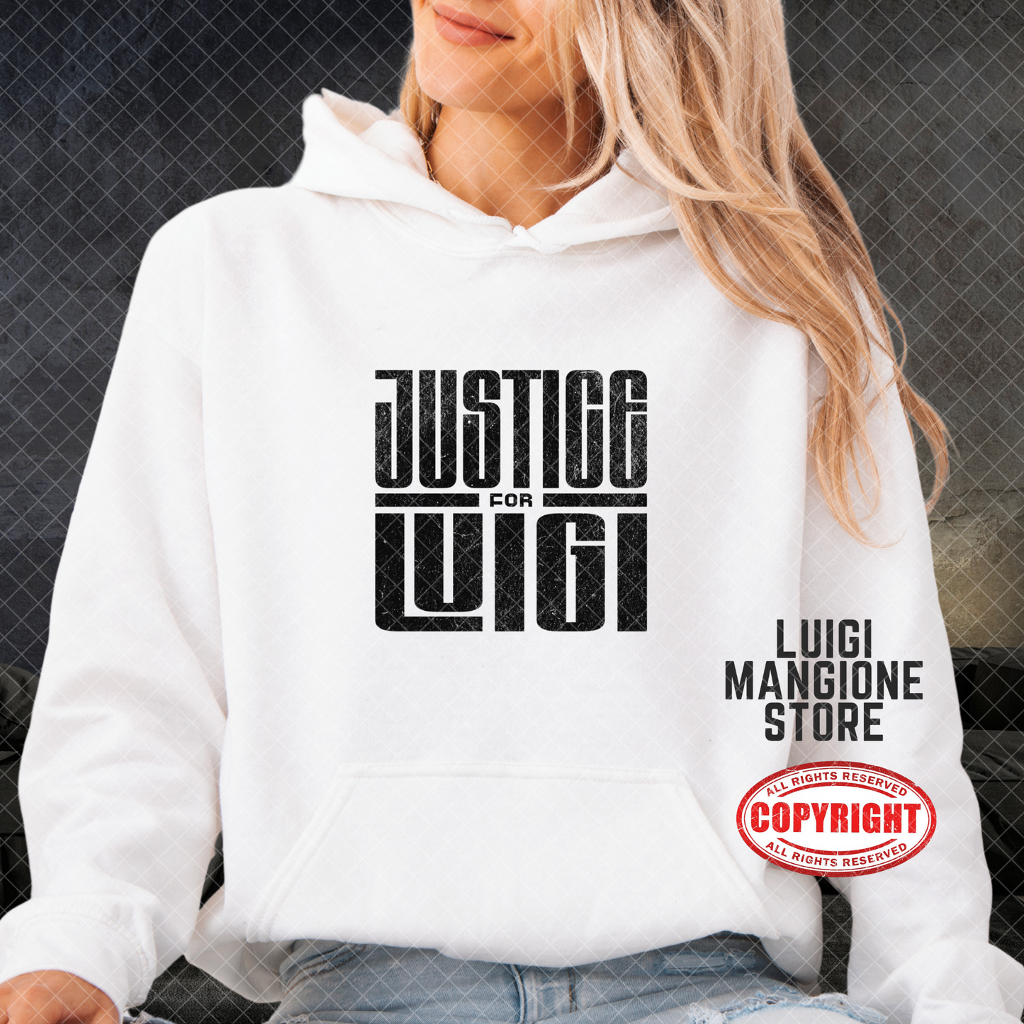 Felpa con cappuccio Luigi Mangione