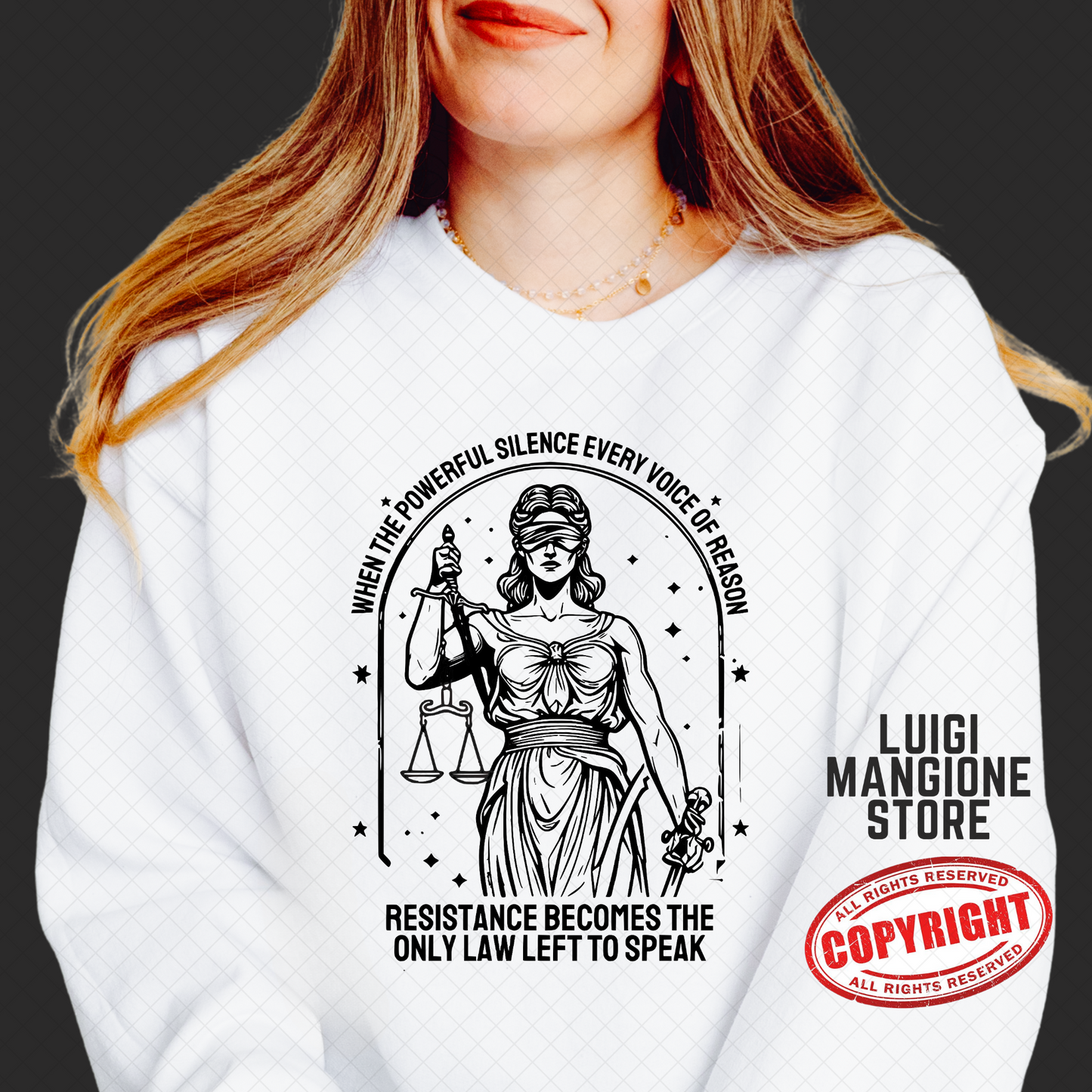 Felpa Lady Justice
