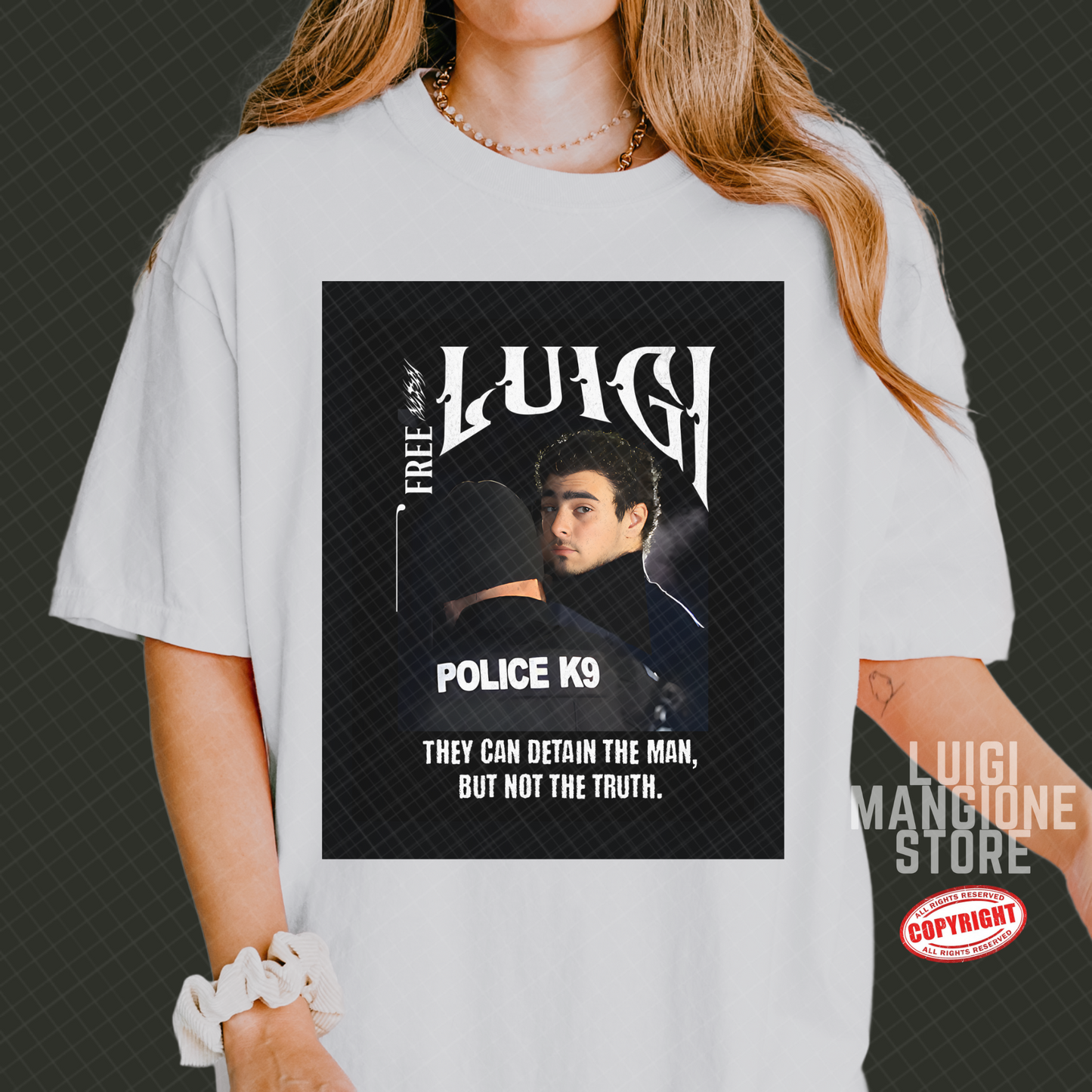 T-shirt Luigi Mangione - T-shirt unisex Premium Comfort Colors