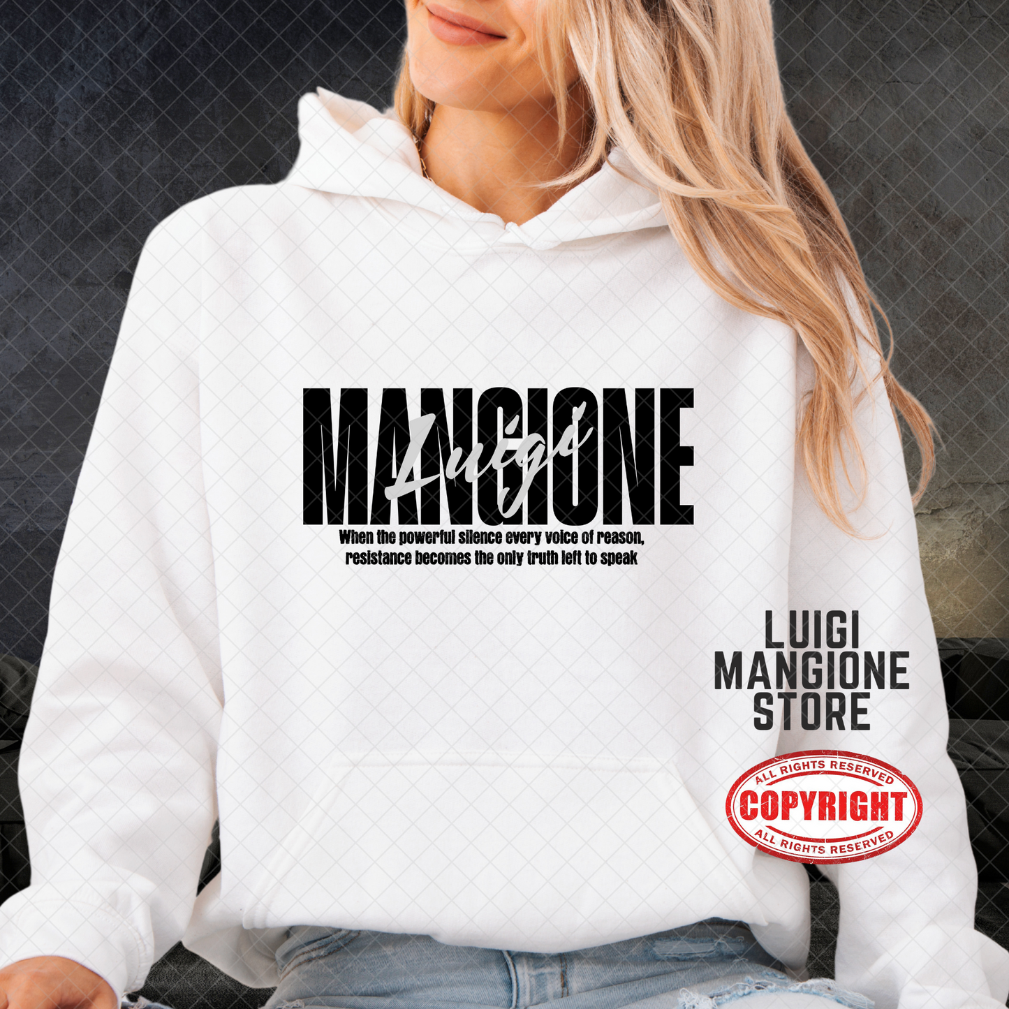 Sweat à capuche Luigi Mangione