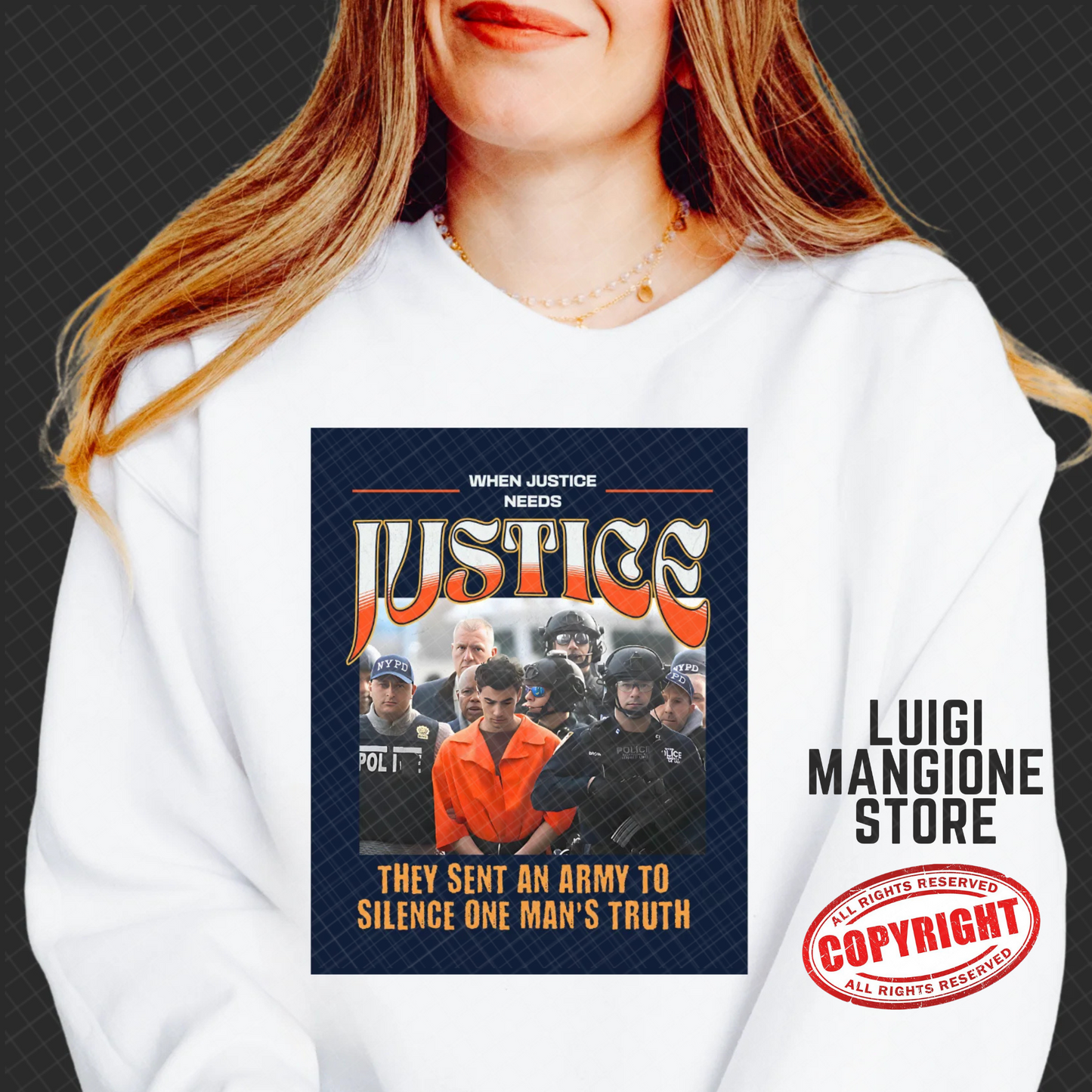 Sweat-shirt Luigi Mangione