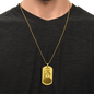 Collana con targhetta per cani incisa Luigi Mangione