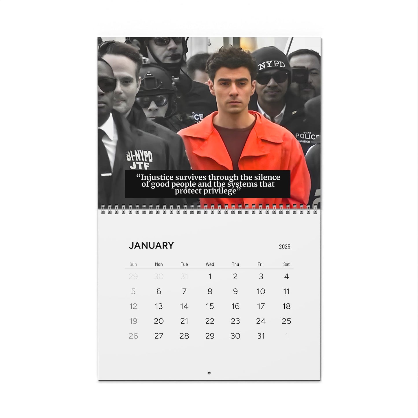 Luigi Mangione 2025 Calendar