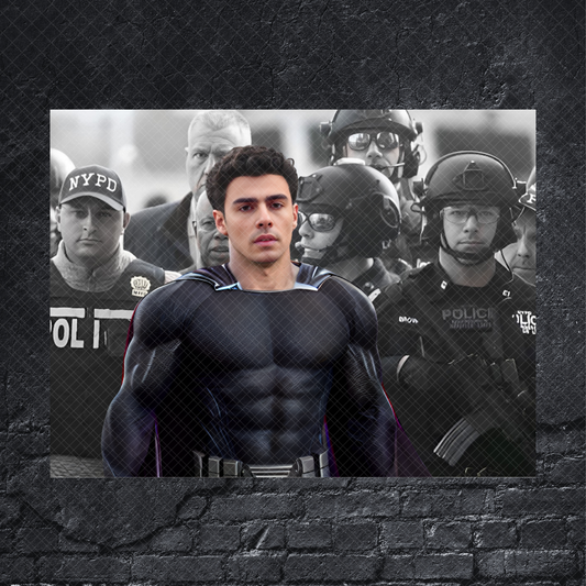 Luig Mangione Super Hero Poster