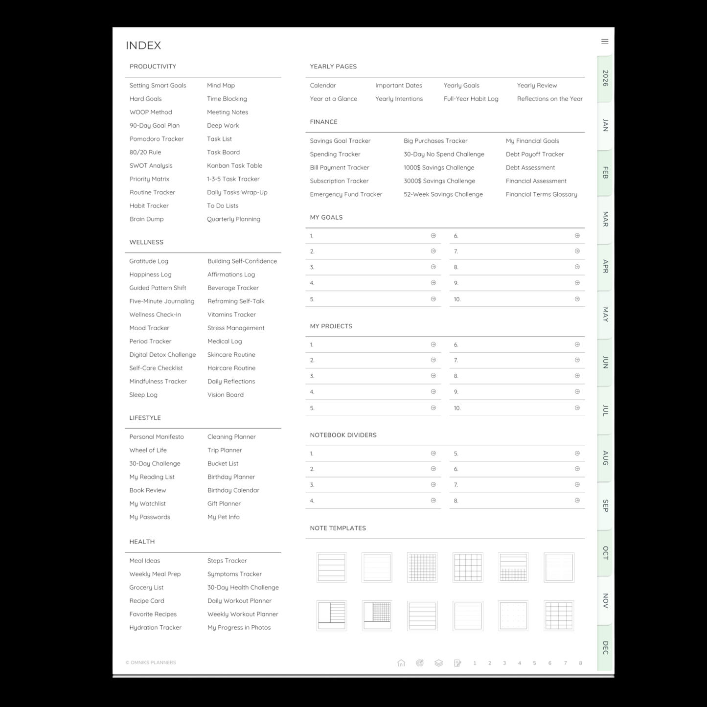 2026 Luigi Mangione Digital Daily Planner (Hyperlinked PDF – 750+ Pages)