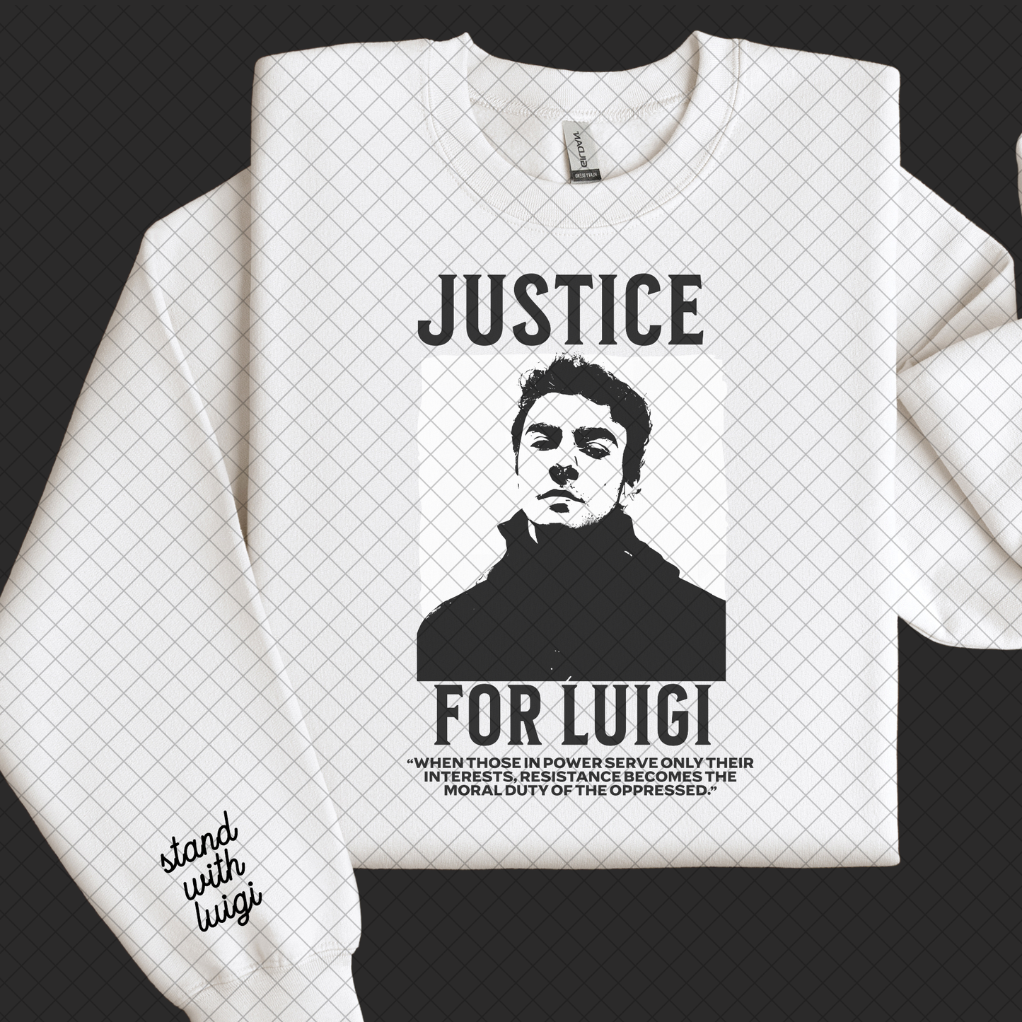Luigi Mangione Sweatshirt - Gildan Sweatshirt