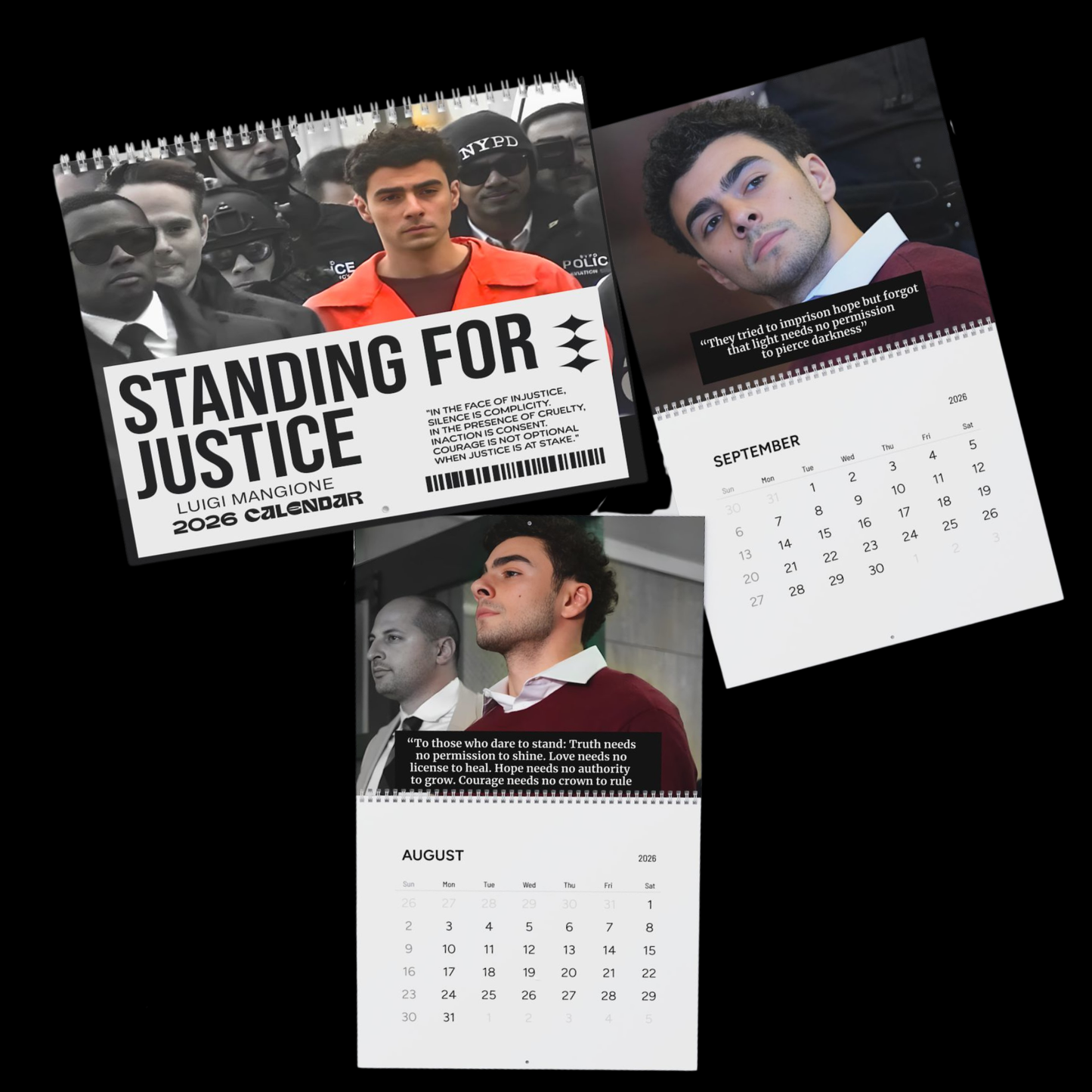 2026 Luigi Mangione Calendar