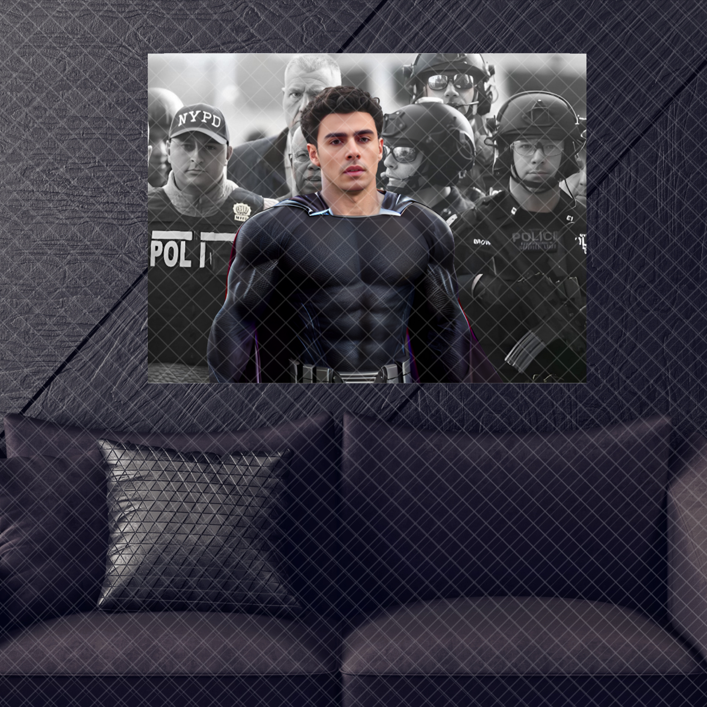 Luig Mangione Super Hero Poster