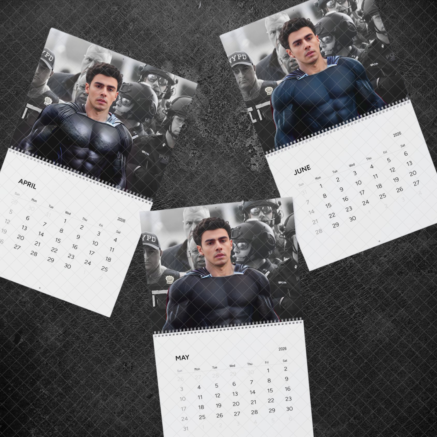 2026 Luigi Mangione Superhero Wall Calendar