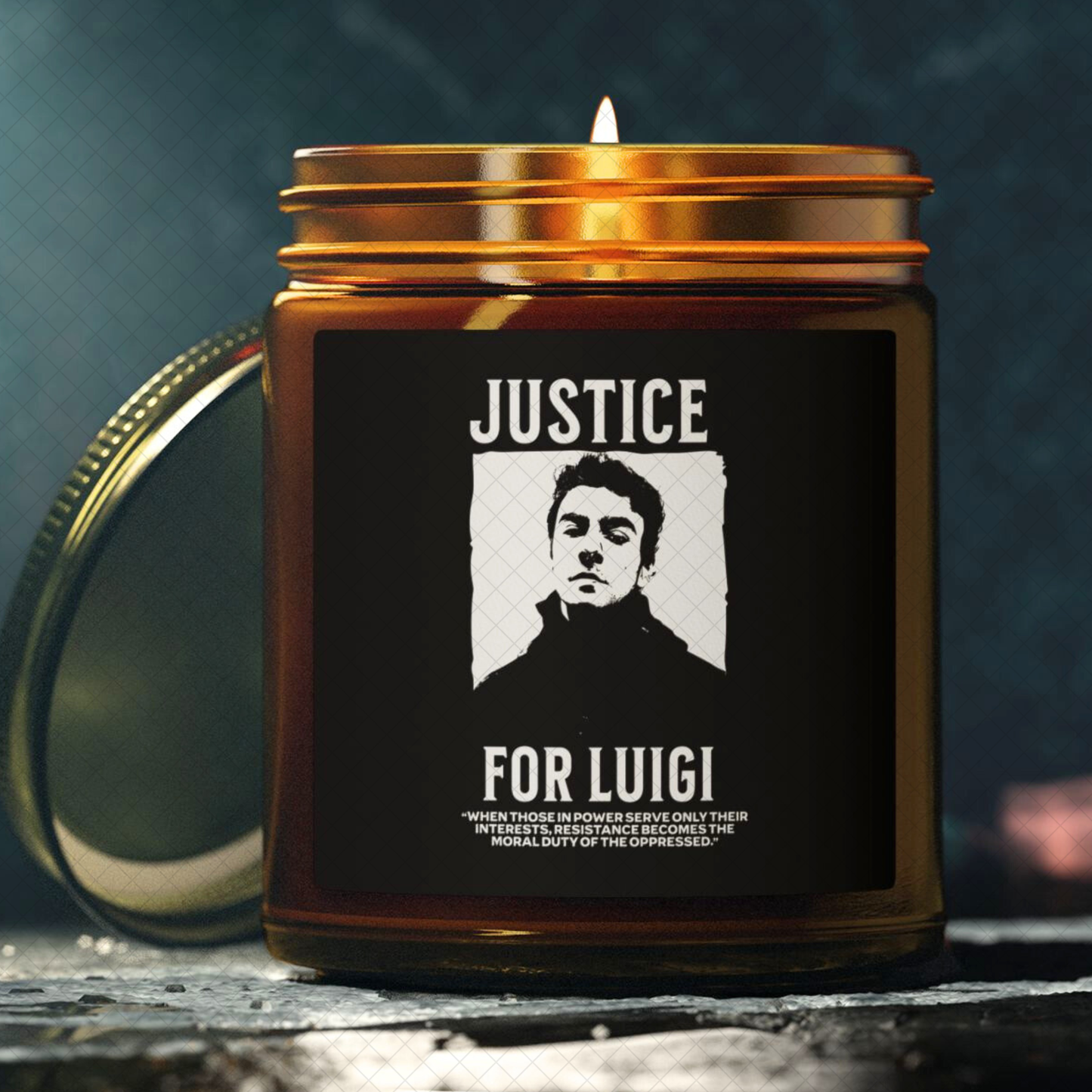 Vela Luigi Mangione - Vela perfumada de soja y coco