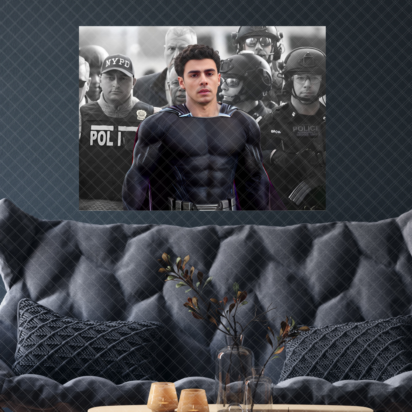 Luig Mangione Super Hero Poster