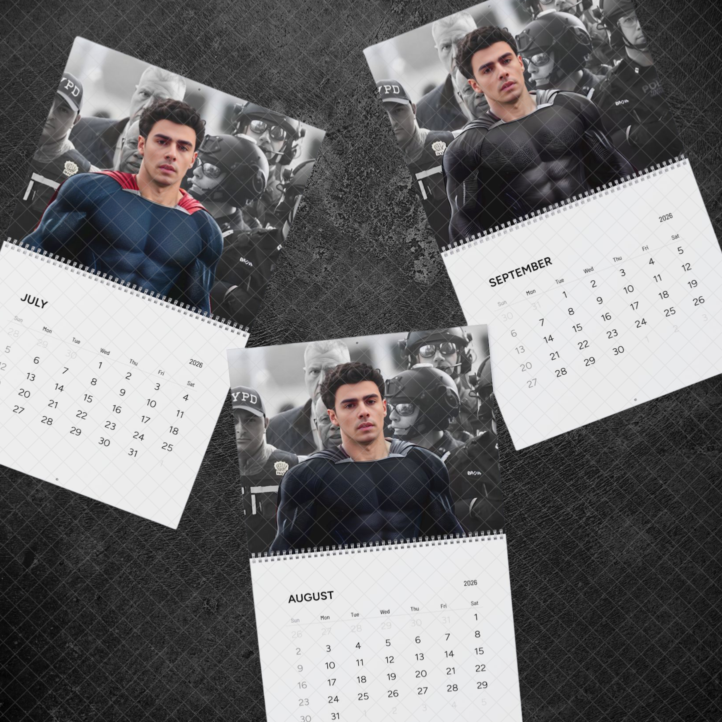 2026 Luigi Mangione Superhero Wall Calendar