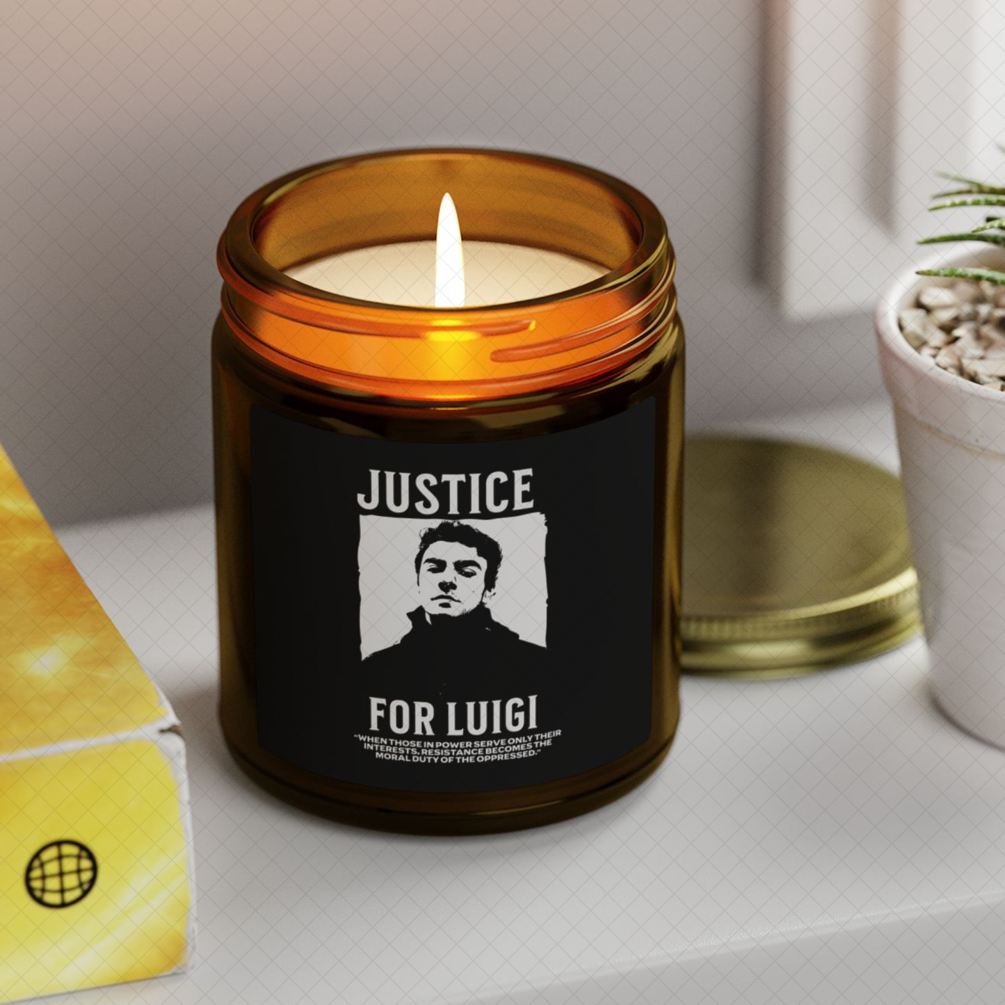 Vela Luigi Mangione - Vela perfumada de soja y coco