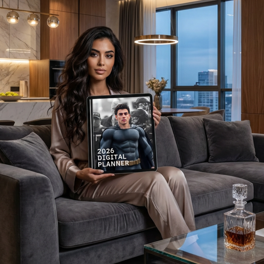 2026 Superhero Luigi Mangione Digital Daily Planner & Journal