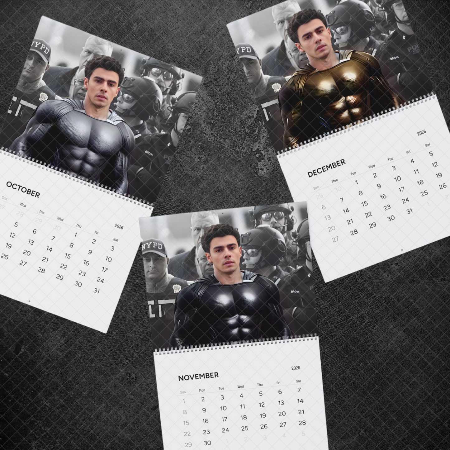 2026 Luigi Mangione Superhero Wall Calendar