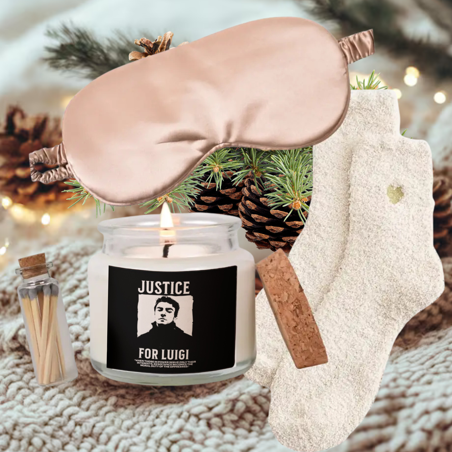 Luigi Mangione Cozy Gift Set