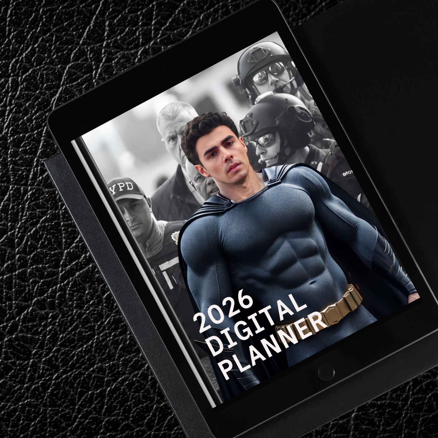 2026 Superhero Luigi Mangione Digital Daily Planner & Journal