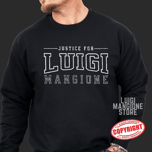 Luigi Mangione Embroidered Sweatshirt