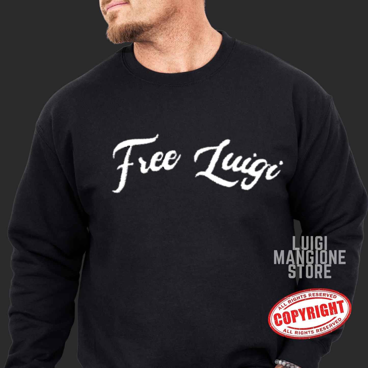 Luigi Mangione Embroidered Sweatshirt