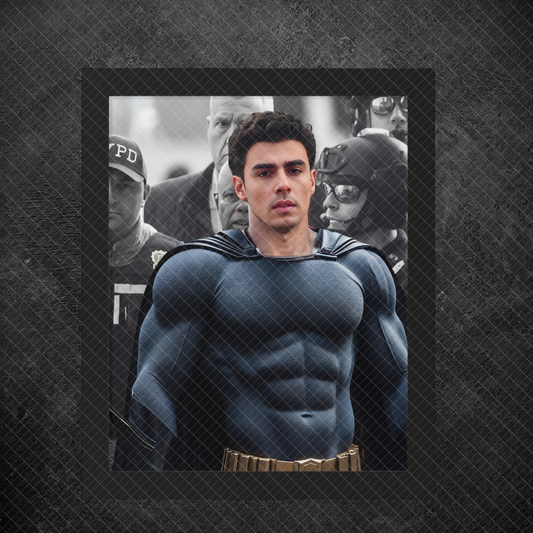 Superhero Luigi Mangione Framed Poster