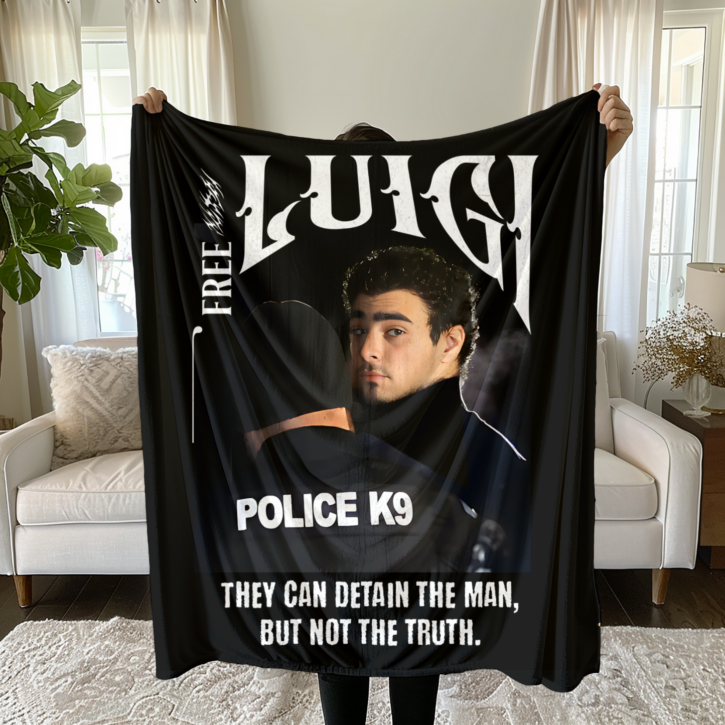 Luigi Mangione Blanket