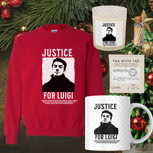 Luigi Mangione Sweatshirt & Mug Gift Set