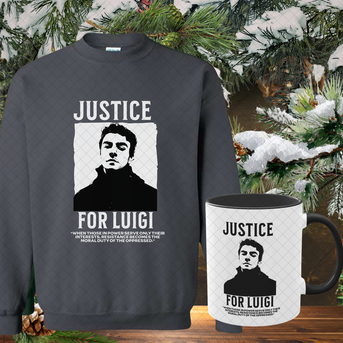 Luigi Mangione Cozy Gift Set (Sweatshirt + Mug)