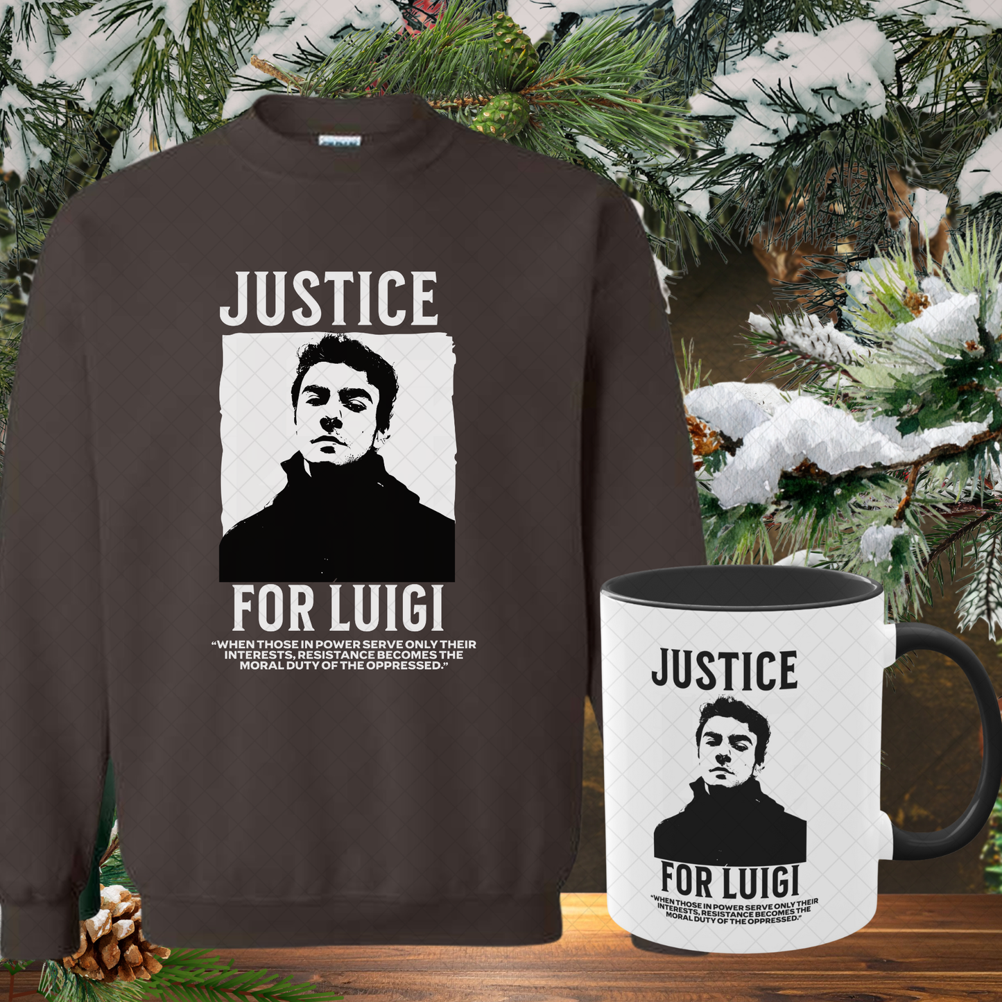 Luigi Mangione Cozy Gift Set (Sweatshirt + Mug)