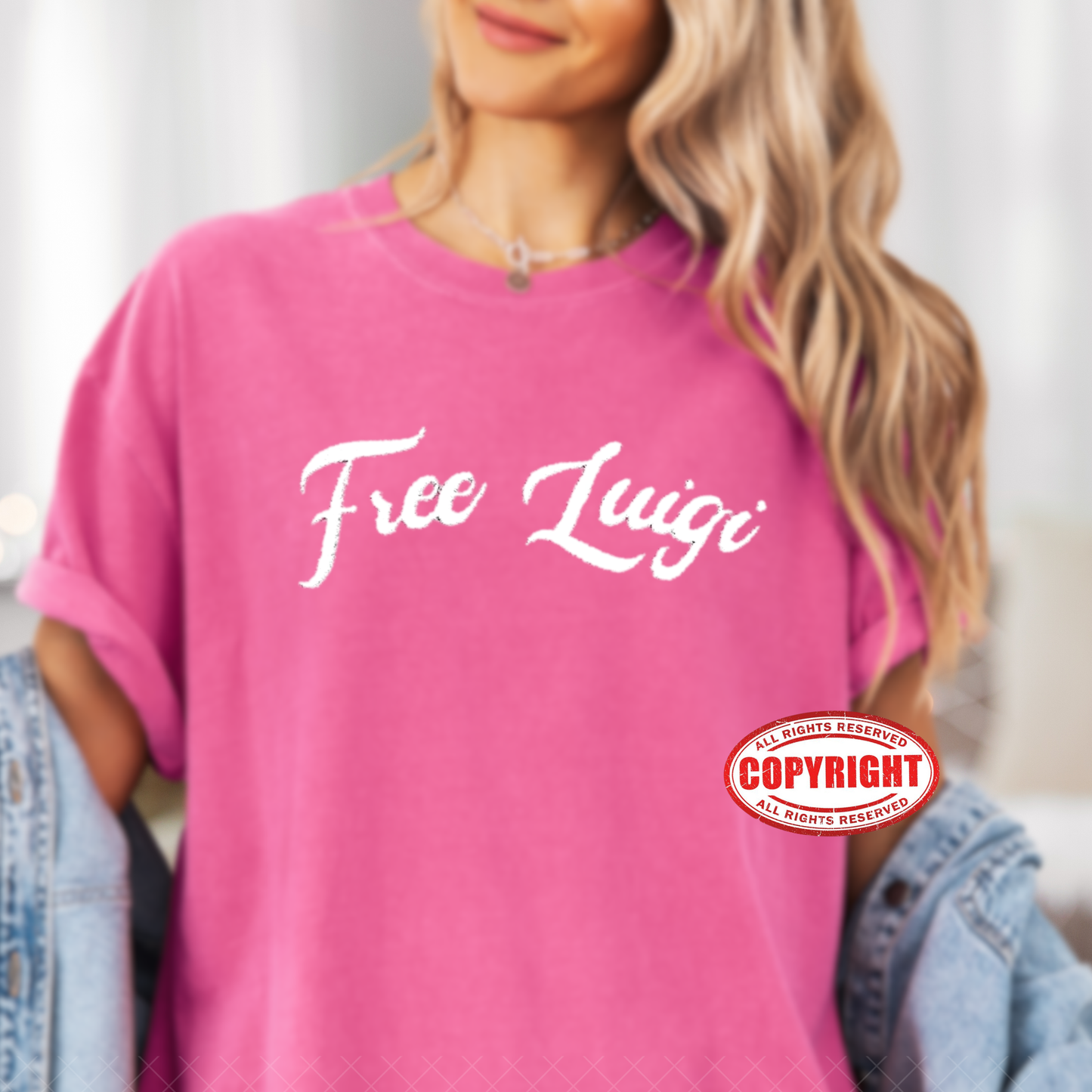 Luigi Mangione T-shirt - Comfort Colors Unisex Embroidered T-shirt